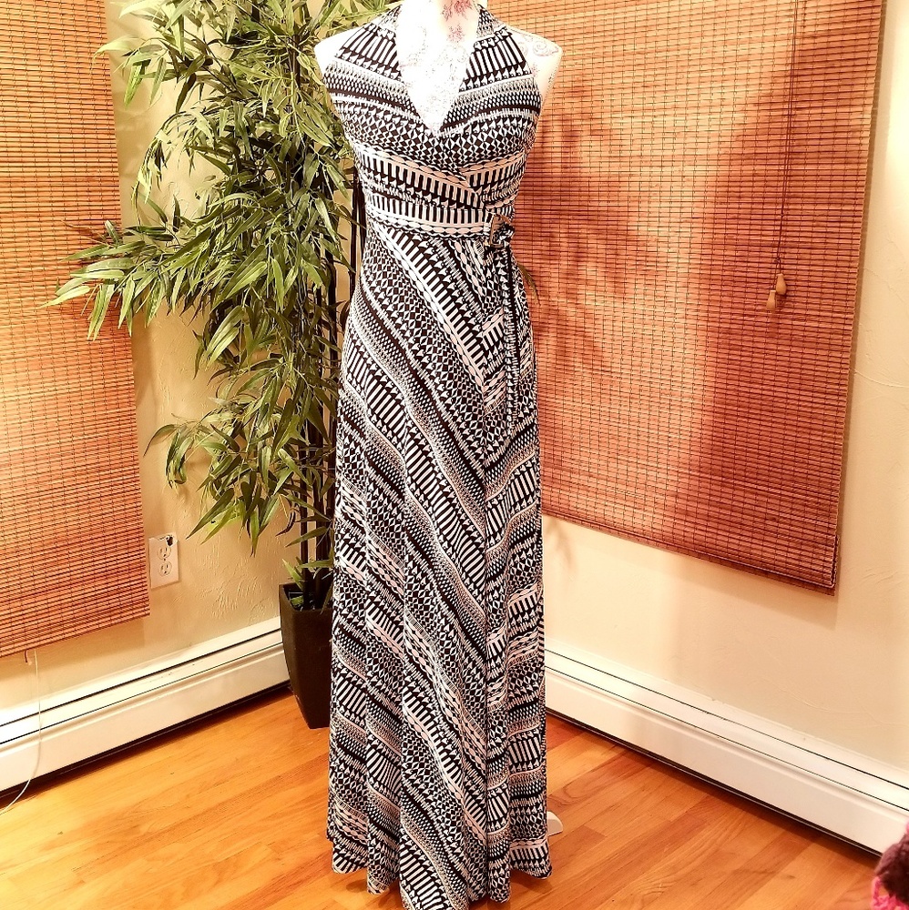 Maxi halter WHBM White House Black Market dress